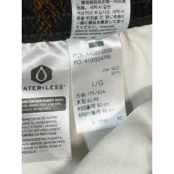 Levi's Trail Cargo Shorts Mens Large 6" Brown Snakeskin Drawstring Pockets - Picture 3 of 5